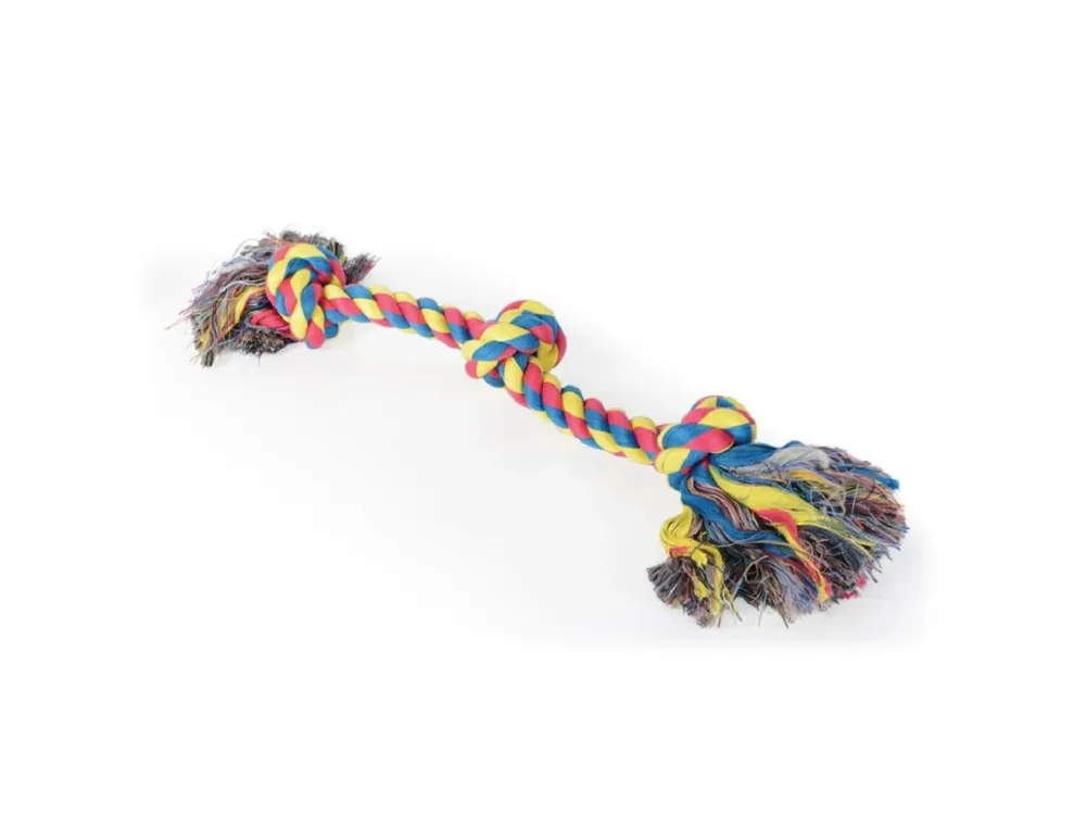 Sleva Bavlněná činka 3 uzle, 50cm