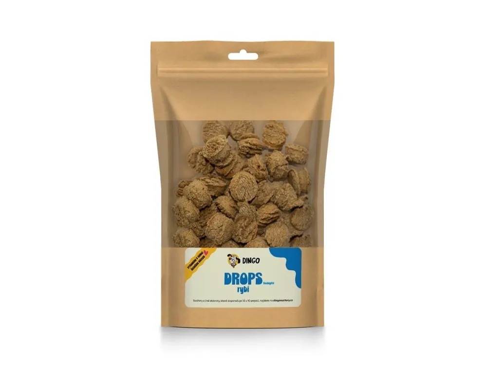 DINGO drops rybí bezlepkové, 250g Sezónní Sleva