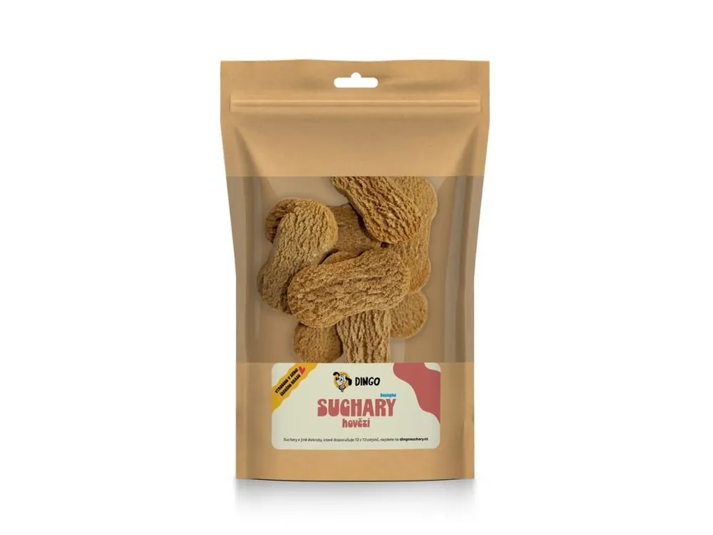 Akční Nabídka DINGO suchary hovězí bezlepkové, 250g