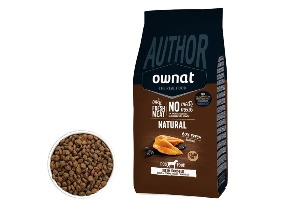 OWNAT AUTHOR DOG Fresh Rooster 10kg Ověřený