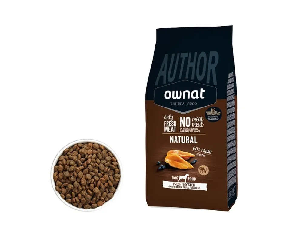 OWNAT AUTHOR DOG Fresh Rooster 3kg Vrácení Zdarma