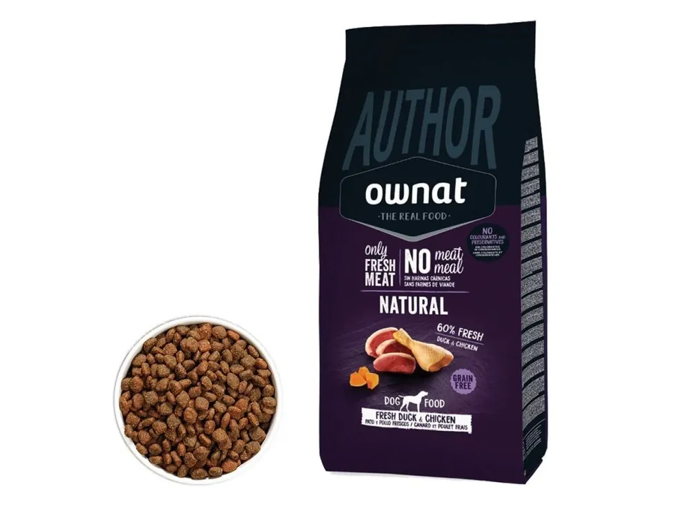 Výhodná Nabídka OWNAT AUTHOR DOG Fresh Duck & Chicken 10kg