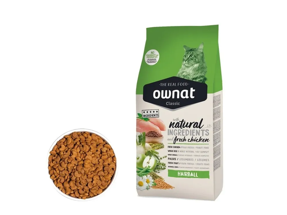 OWNAT CLASSIC CAT Hairball 4kg Cenově Výhodný