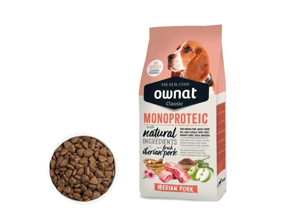 Nízká Cena OWNAT CLASSIC MONOPROTEIC DOG Iberian Pork 4kg
