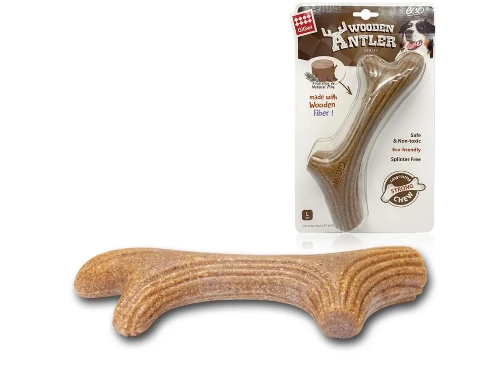 Nízká Cena GiGwi Žvýkací parůžky (Wooden Antler), L