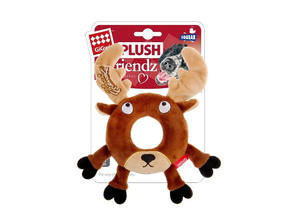 GiGwi Plush Friendz sob s gumovým kroužkem Top Prodej