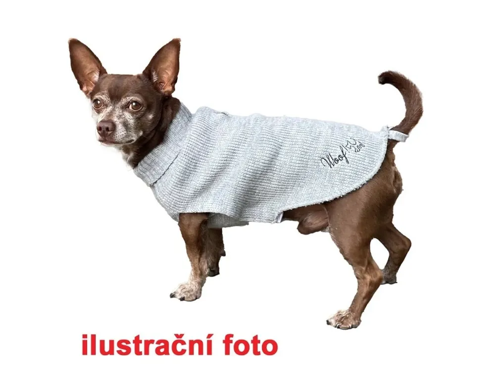 Svetr Woof šedý 45 cm Novinka