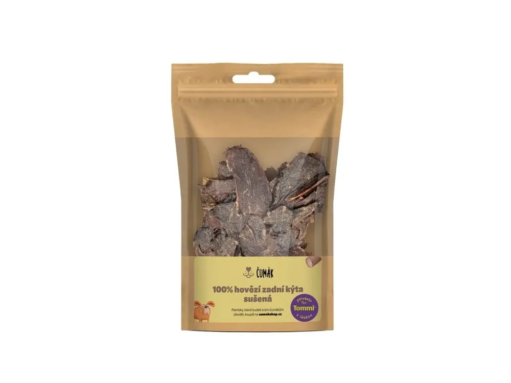 Objednat Nyní Čumák 100% hovězí zadní kýta, sušená (50 g)