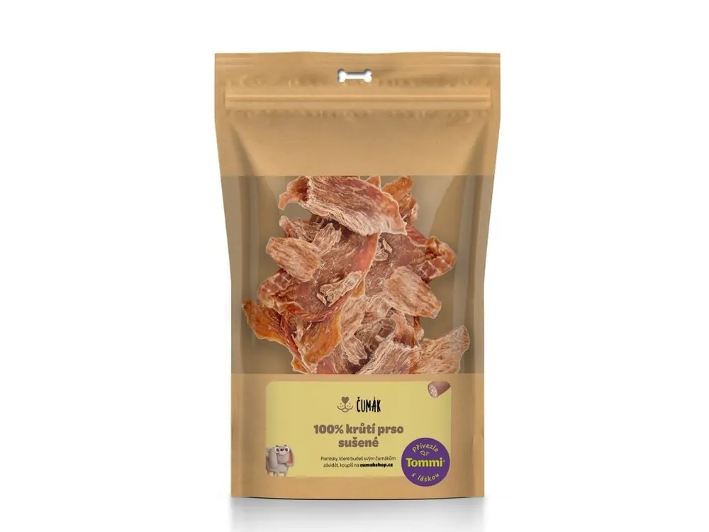 Cenově Výhodný Čumák 100% krůtí prso, sušené (100 g)