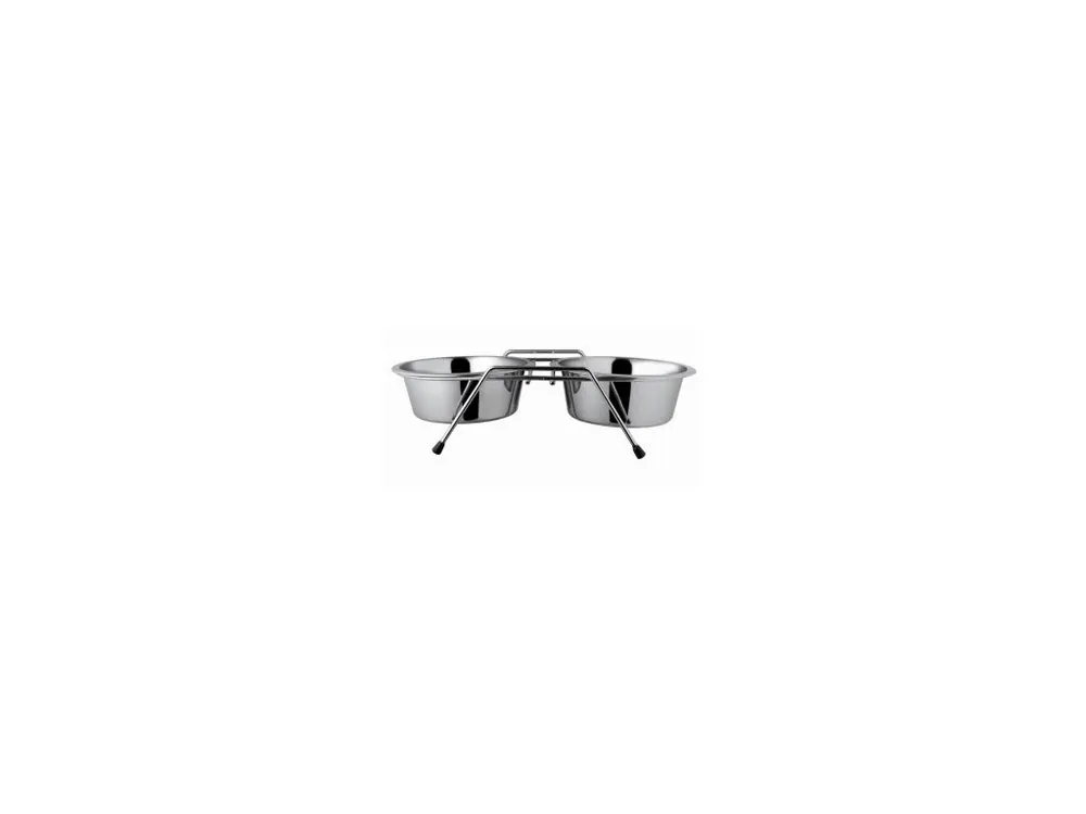Dvojmiska LAVOR nerez se stojanem (chrom) 0,35l/13,5cm Vrácení Zdarma