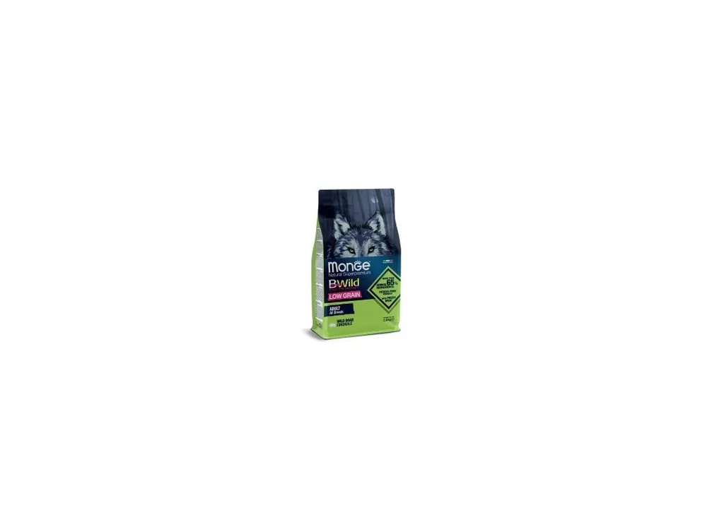 Jen Po Omezenou Doba MONGE BWILD Dog - Low Grain - Divočák, Adult 2,5kg 29/17