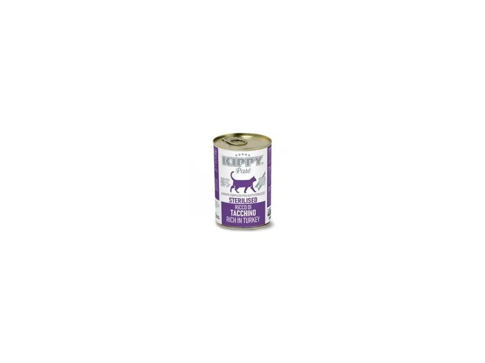 Rychlé Dodání KIPPY Cat sterilised krůta 400g