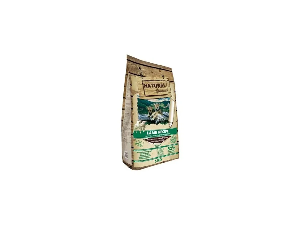 Natural Greatness Lamb Recipe Sensitive Starter Puppy & Adult Mini 6 kg Sezónní Sleva