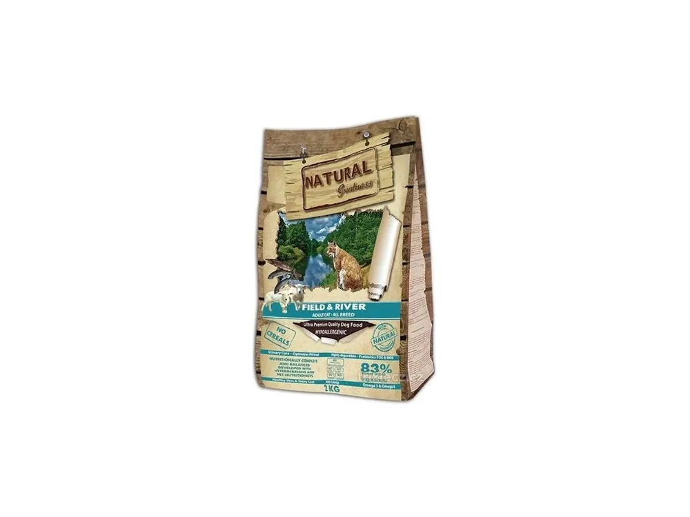 Natural Greatness Field,River Cat Recipe /losos,jehně/ 15 kg Aktuální