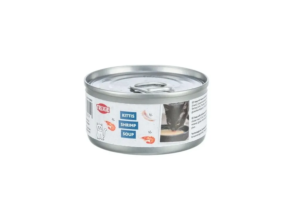 Vysoce Kvalitní Shrimp Soup krevety & kuře - tekutý pamlsek pro kočky, (BAL 4 x 80 g)