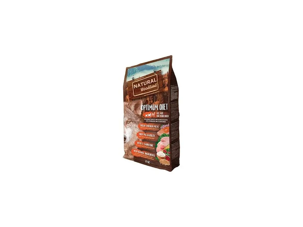 Natural Woodland Optimum Diet Mini,Medium/krůta,kuře/10 kg Rychlé Dodání