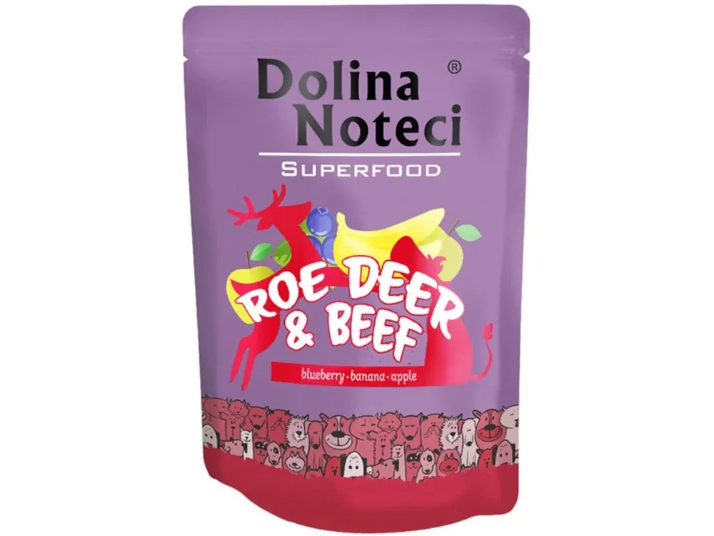 DOLINA NOTECI SUPERFOODS srnec a hovězí kapsička pro psy 300 g Bezpečná Platba