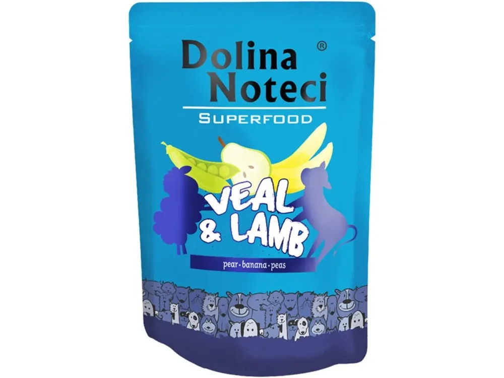 DOLINA NOTECI SUPERFOODS telecí a jehněčí kapsička pro psy 300 g Tovární Cena