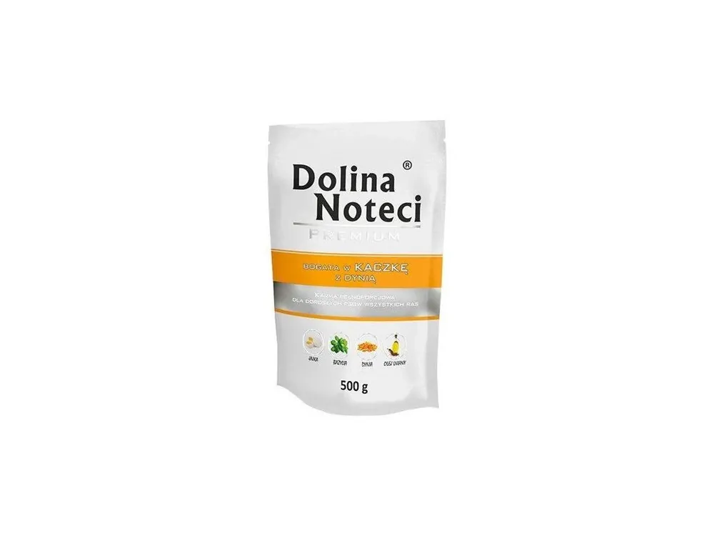 Nejlepší Cena DOLINA NOTECI PREMIUM kachna s dýní kapsička pro psy 500 g