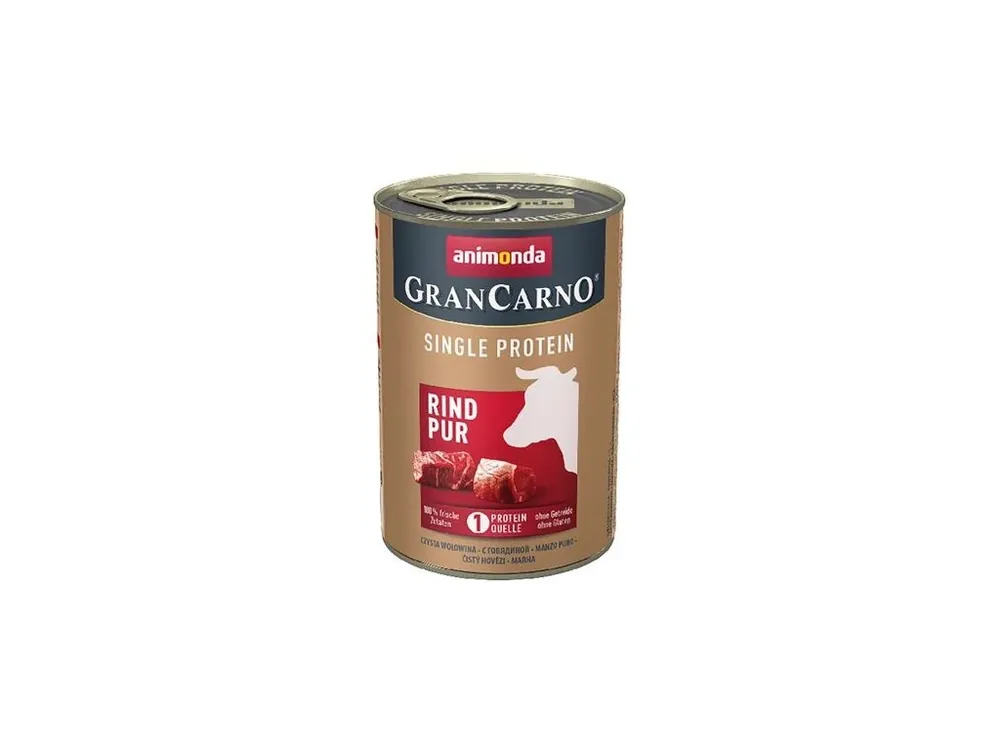 GRANCARNO Single Protein 400 g čisté hovězí, konzerva pro psy Objednat Nyní