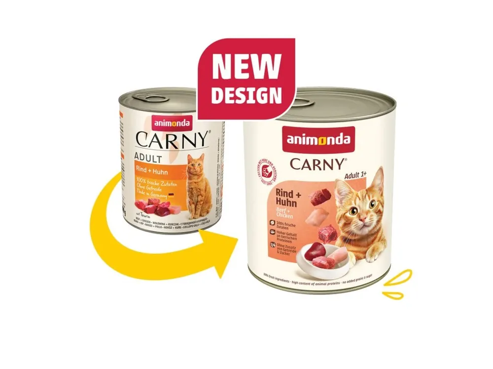 Časově Omezené ANIMONDA konzerva CARNY Adult - hovězí, kuřecí 800g