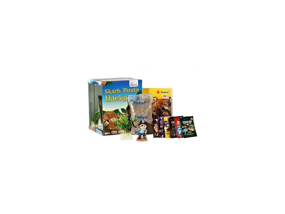 Akvarijní set Pirát - 20x20x25 cm Vrácení Zdarma