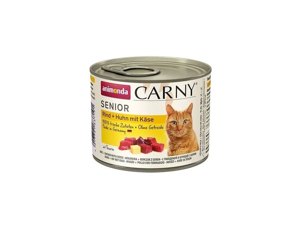 ANIMONDA konzerva CARNY Senior - hovězí, kuře, sýr 200g Cenově Výhodný