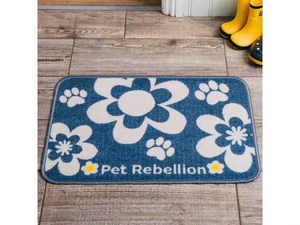 PET REBELLION Dinner Mate Flowers Blue Kobereček pod misku 40x60cm Nízká Cena