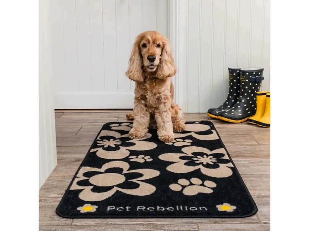 Akční Cena PET REBELLION Běhoun XL Flowers Black 57x110cm