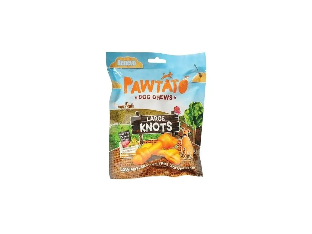 Benevo Odměna pro psy Pawtato Knots Large 180g Originální