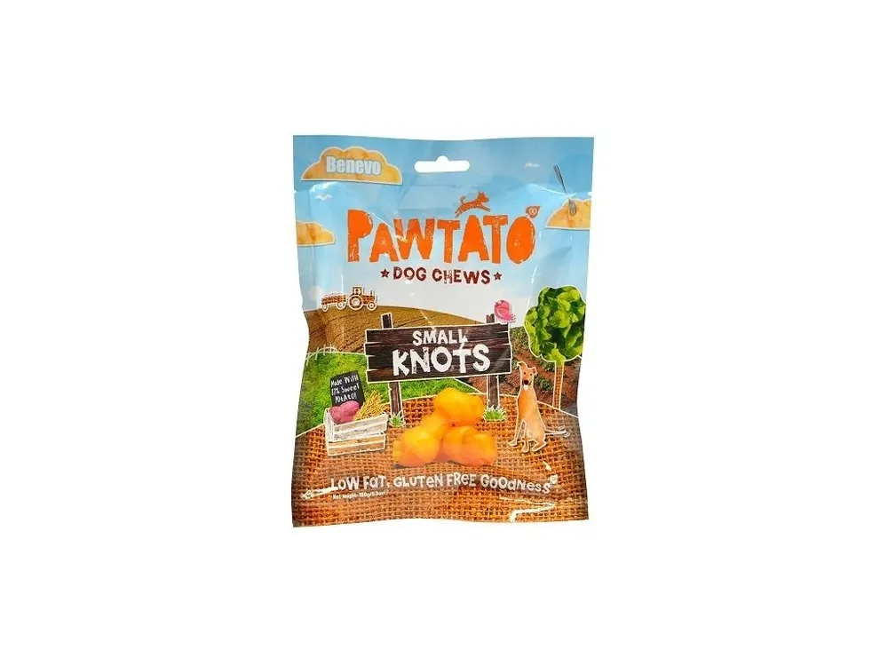 Benevo Odměna pro psy Pawtato Knots Small 150g Koupit Online