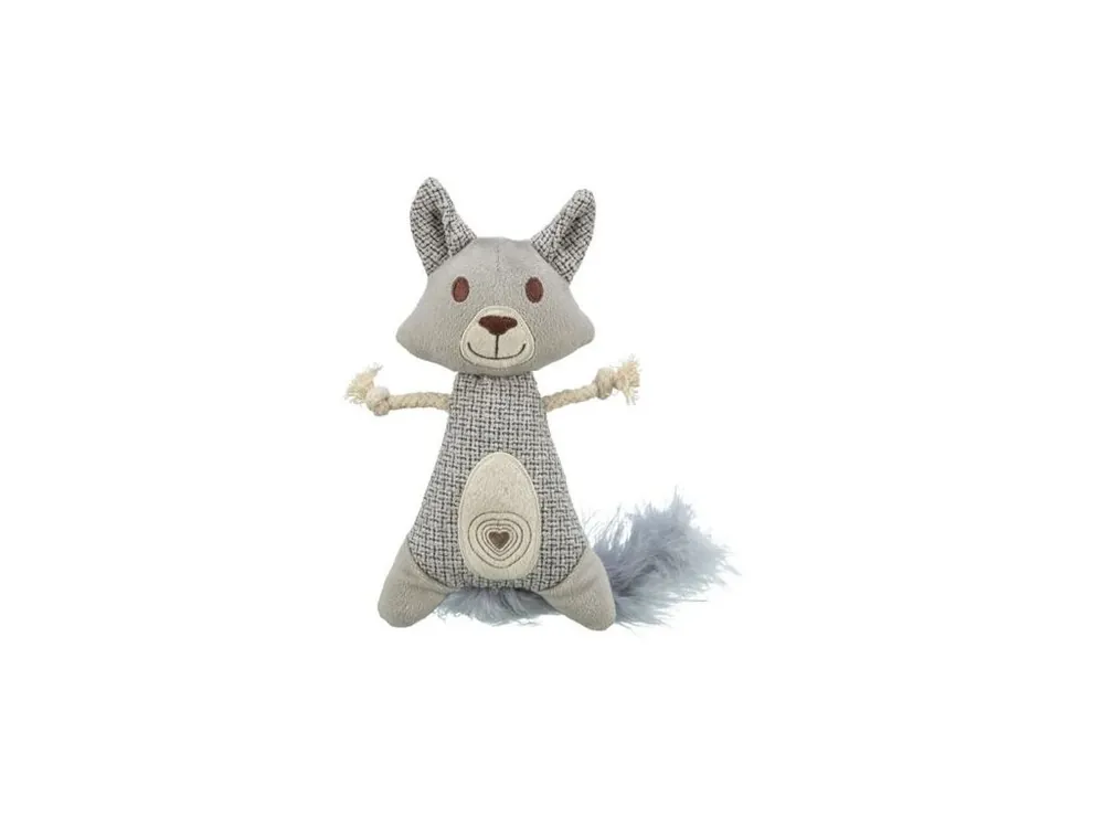 Mýval XXL, peříčkový ocas, catnip, 20 cm/30 cm, plyš/tkanina/peří Značkový