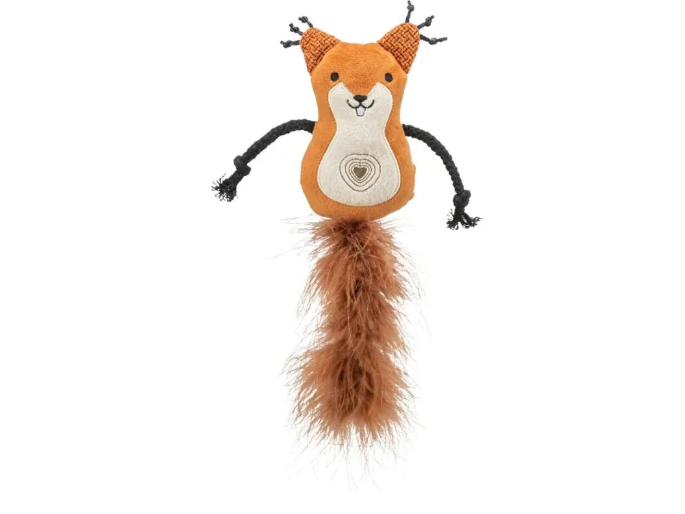 Veverka s peříčkovým ocasem, catnip, 12cm/24 cm, plyš Aktuální