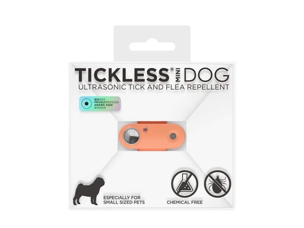 TICKLESS® Mini Nabíjecí ultrazvukový odpuzovač klíšťat pro psy a kočky Hot peach Nakupujte Hned