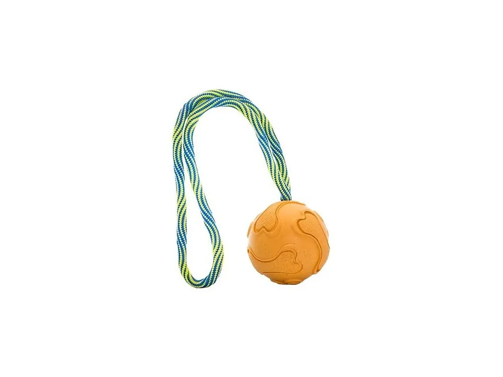 Vrhací tréninkový míč s vlákny z rýžových slupek, na laně 6/30 cm HipHop Dog Přímo Od Výrobce