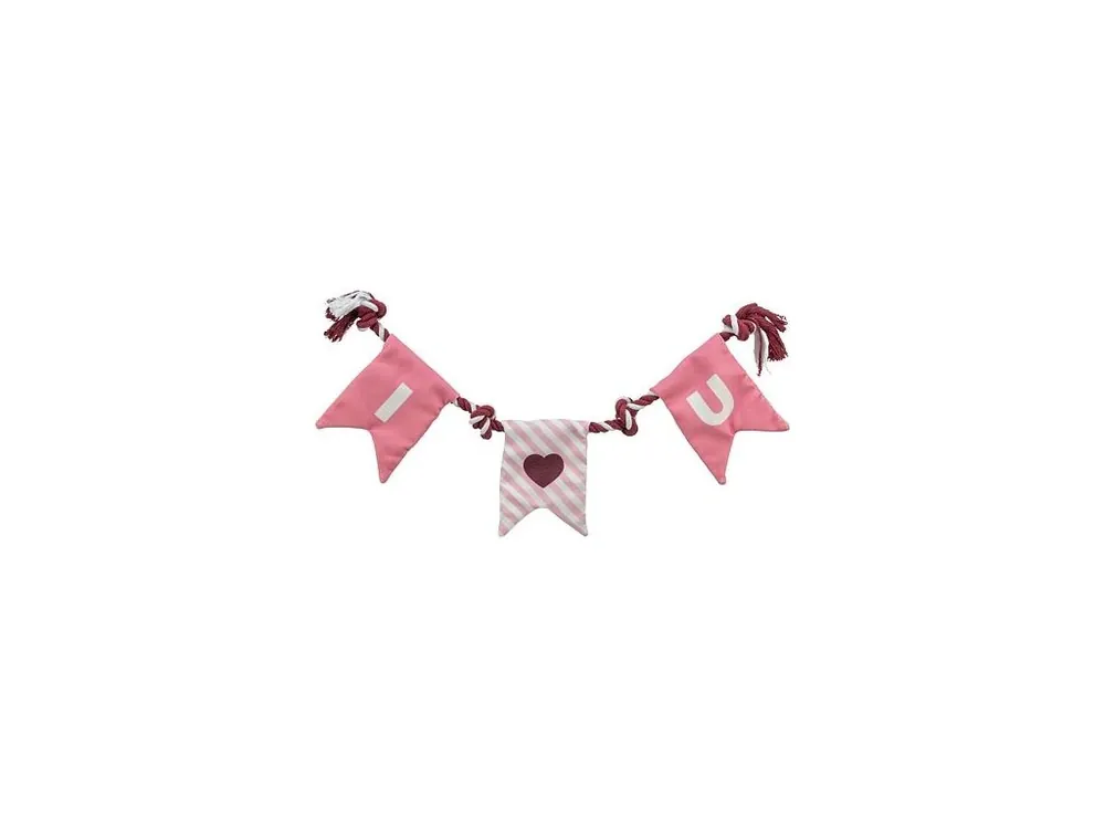 Valentine´s rope - valentýnská hračka pro psy - lano s uzly, bavlna, 50 cm - LIMITOVANÁ NABÍDKA Nakupujte Hned
