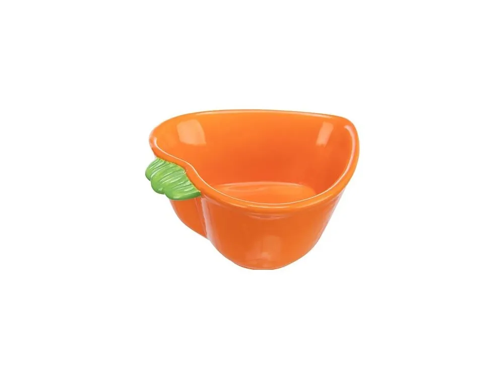 Cenová Bomba Keramická miska MRKEV (morče,králík), 180 ml/ 12 x 11 cm, oranžová