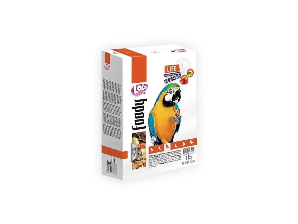 LOLO Foody Life zeleninovo/ovocné krmivo pro velké papoušky 900 g Odeslání Ihned