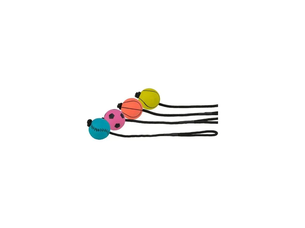 Nakupujte Hned Sportovní míč na šňůře, mechová guma, 6cm/30cm TRIXIE