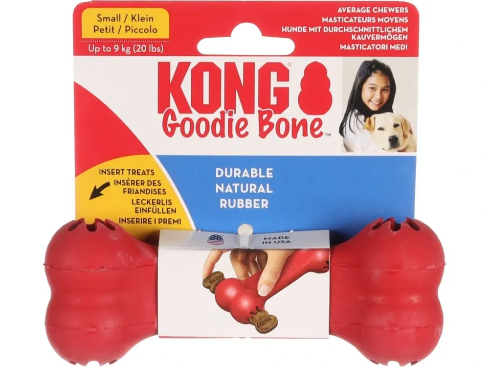 KONG Hračka kost Goodie S Značkový