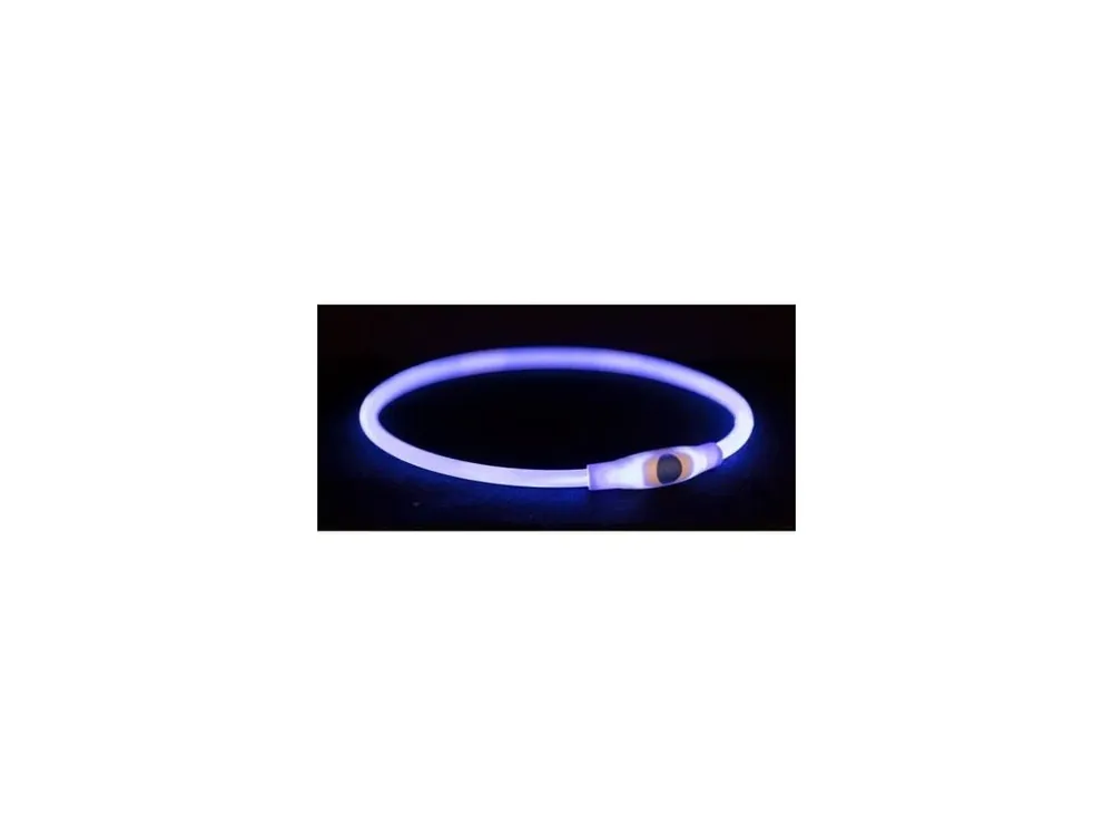 Akční Cena Flash light ring USB, blikací obojek, modrá