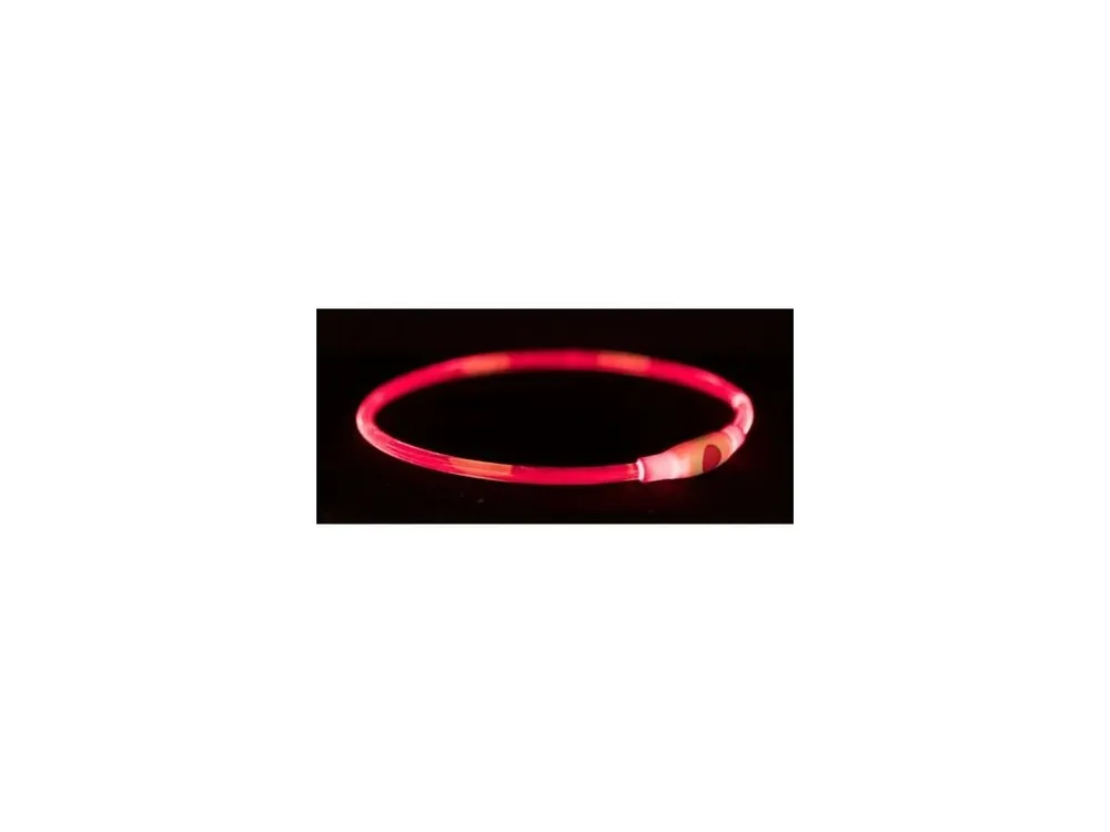 Objednat Nyní Flash light ring USB, blikací obojek, červená