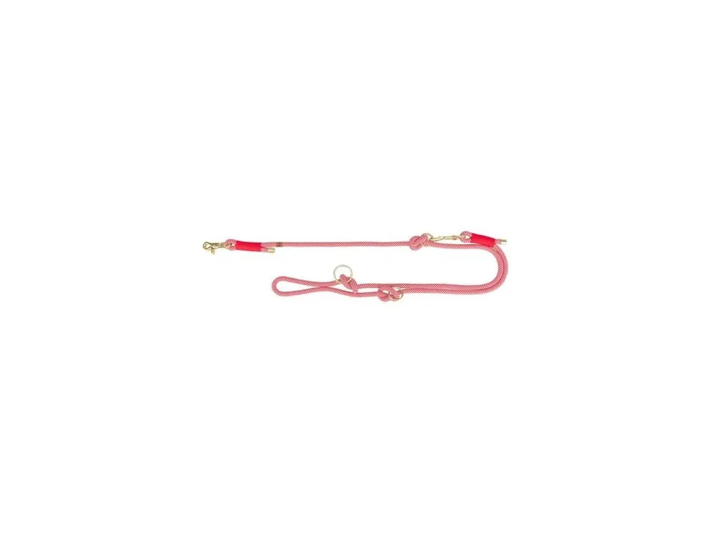 Soft Rope prodlužovací kulaté tkané vodítko, červená/krémová Tovární Cena