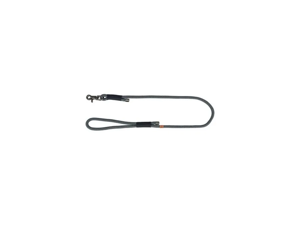 Značkový Soft Rope kulaté tkané vodítko, černá/šedá