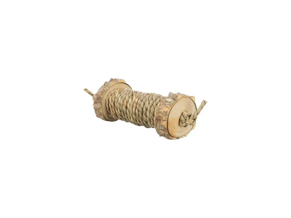 Rolka s mořskou trávou - hračka pro hlodavce, dřevo, 5 x 18 cm Nová Kolekce