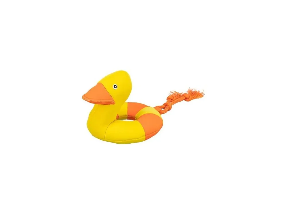 Aqua Toy plovoucí kachnička na laně, 20 x 36 cm, tkania Akční Nabídka