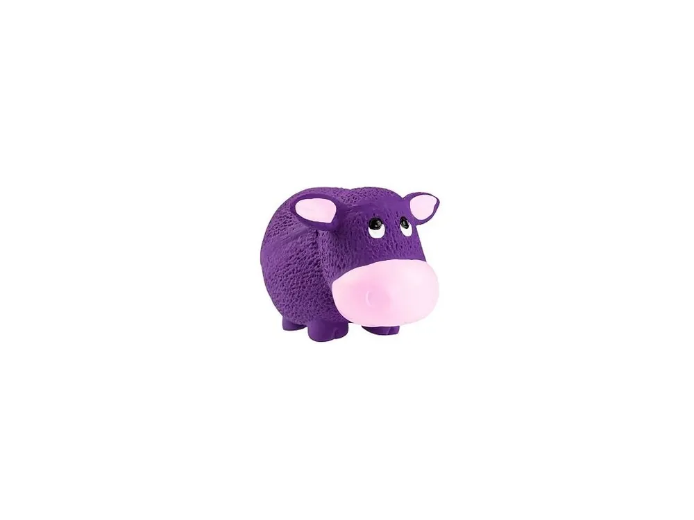 Super Cena Fialová kravička se zvukem 9 cm, latex, HipHop Dog