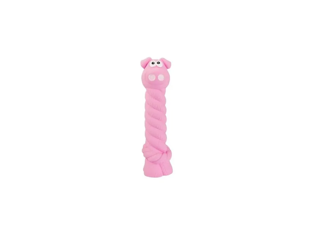 Prasátko s latexovým lanem a chroupacím zvukem 15 cm, latex, HipHop Dog Kup Teď