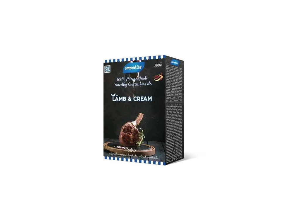 Tovární Cena SMOOKIES Premium LAMB - jehněčí sušenky 100% human grade, 200g