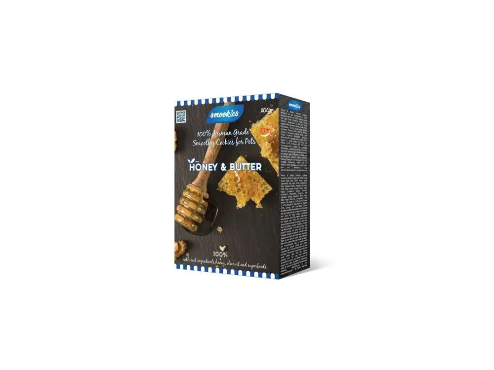 SMOOKIES Premium HONEY - medové sušenky 100% human grade, 200g Bezpečná Platba